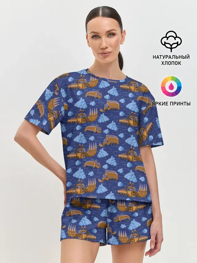 Женская пижама с шортами