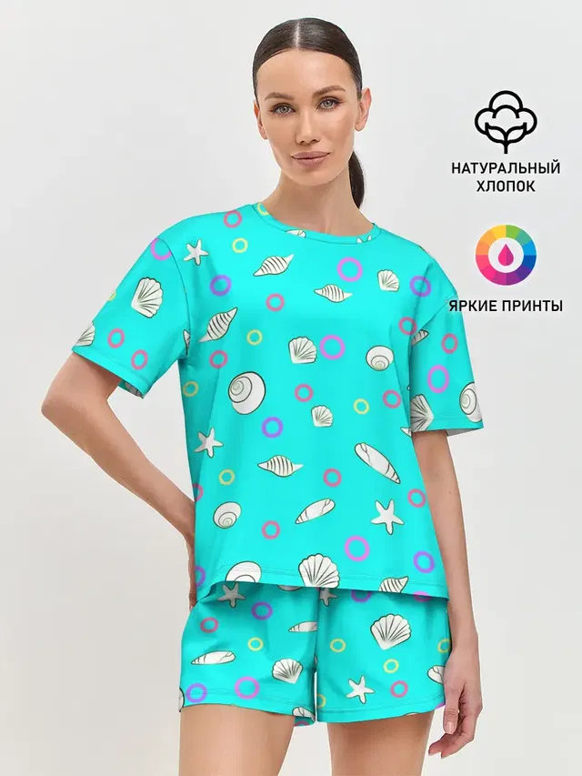 Женская пижама с шортами