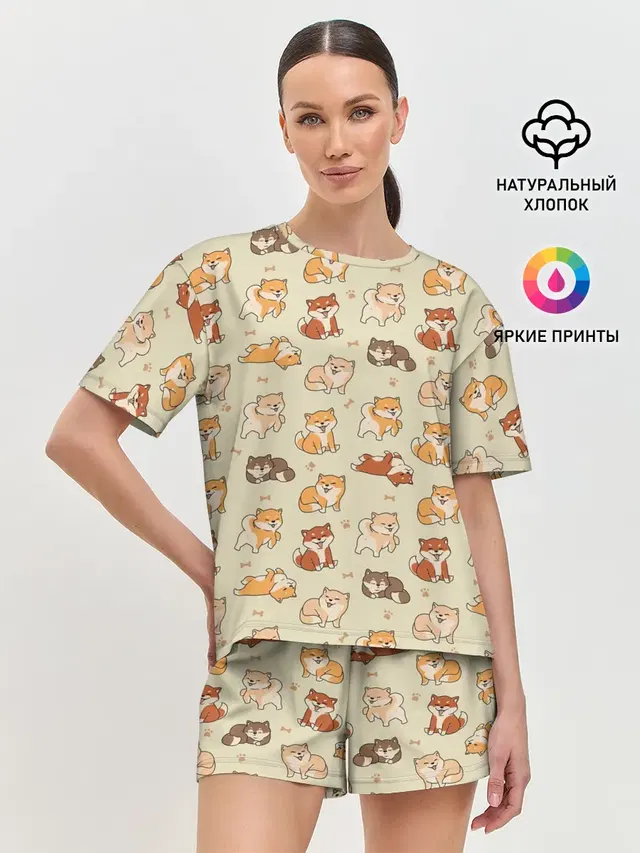 Женская пижама с шортами