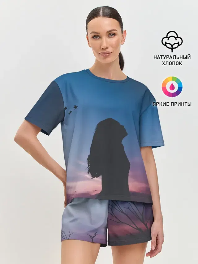 Женская пижама с шортами