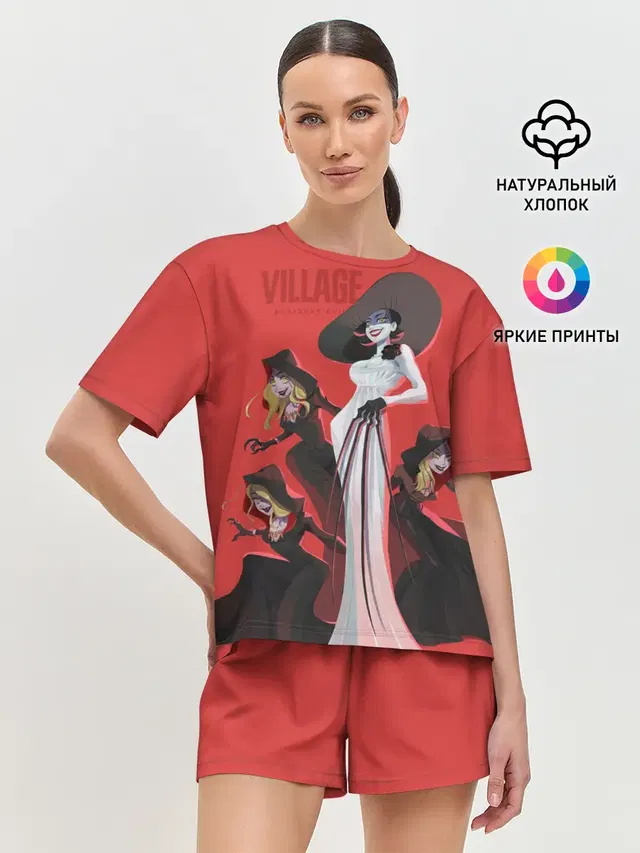 Женская пижама с шортами