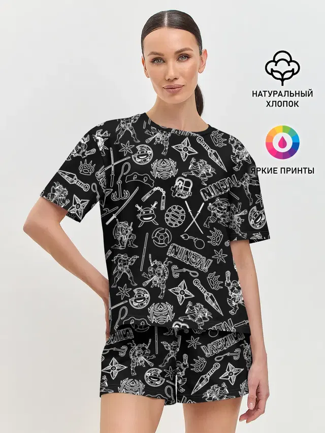 Женская пижама с шортами