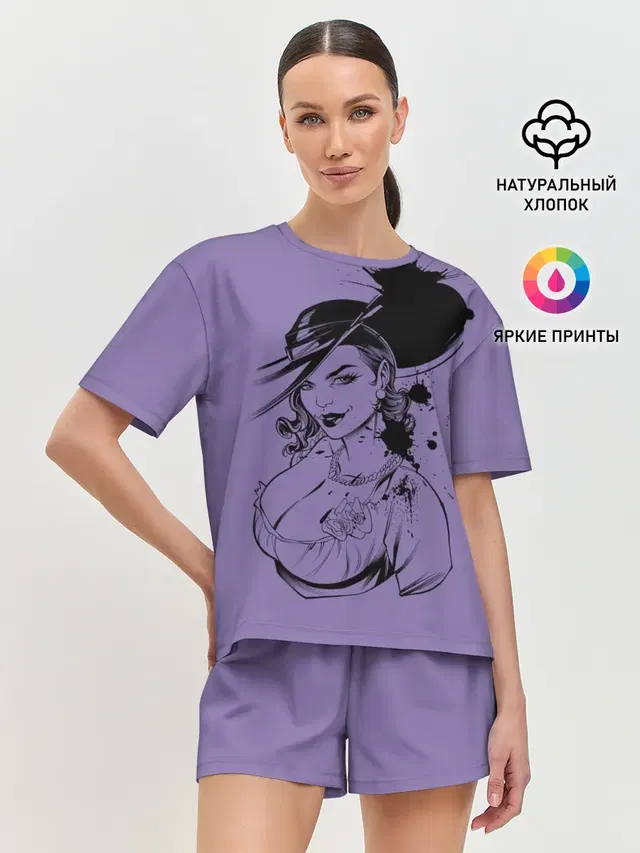 Женская пижама с шортами