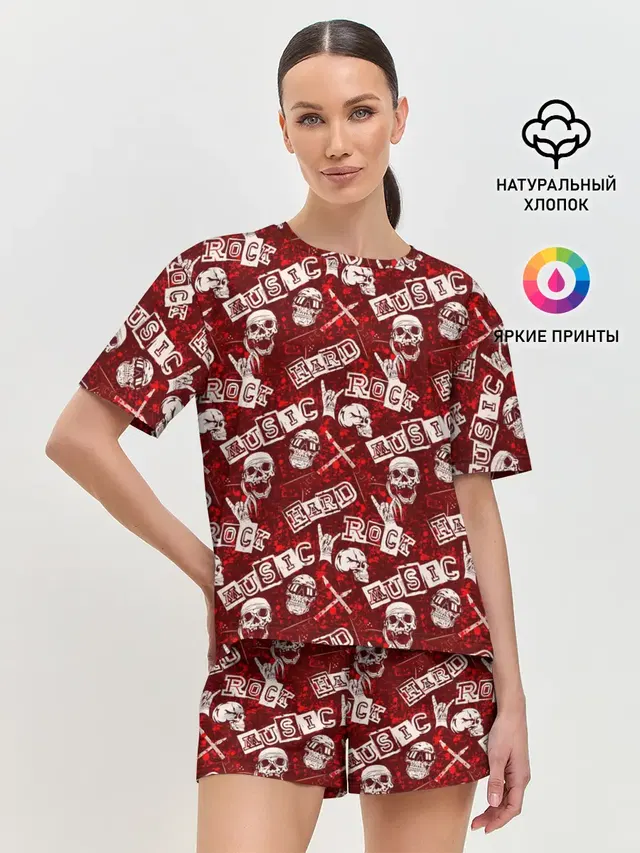 Женская пижама с шортами