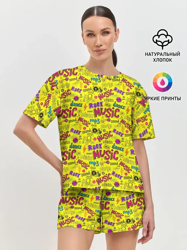 Женская пижама с шортами
