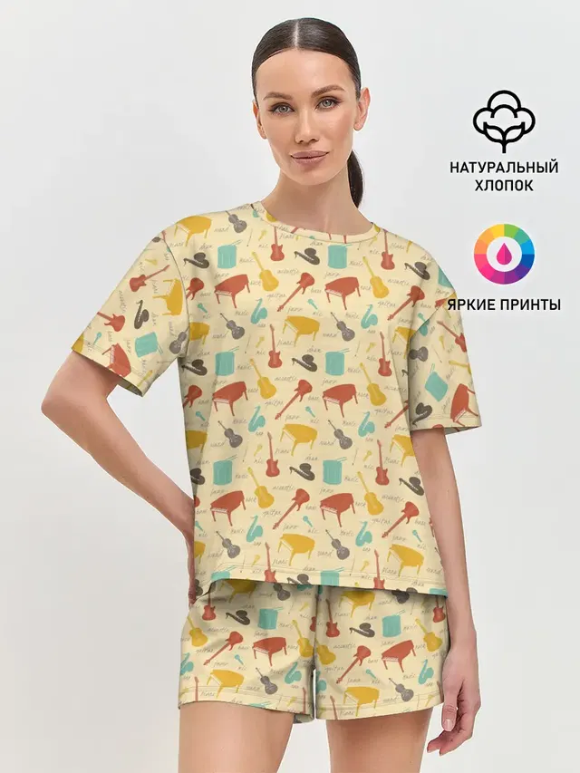 Женская пижама с шортами