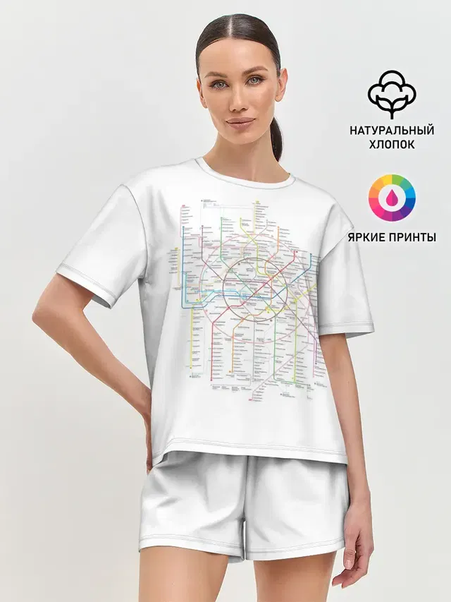 Женская пижама с шортами