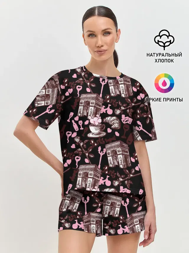 Женская пижама с шортами