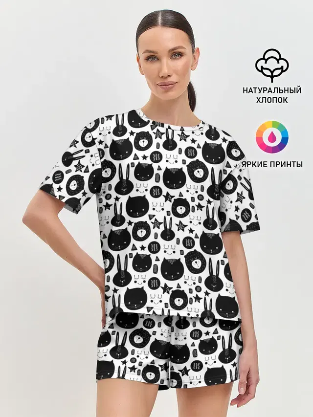 Женская пижама с шортами