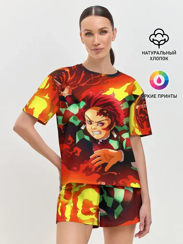 Женская пижама с шортами