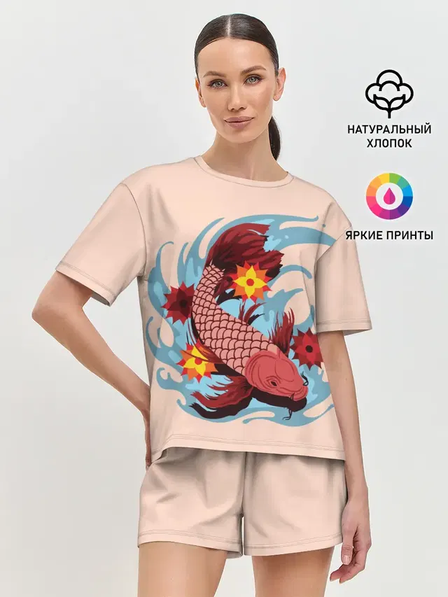 Женская пижама с шортами