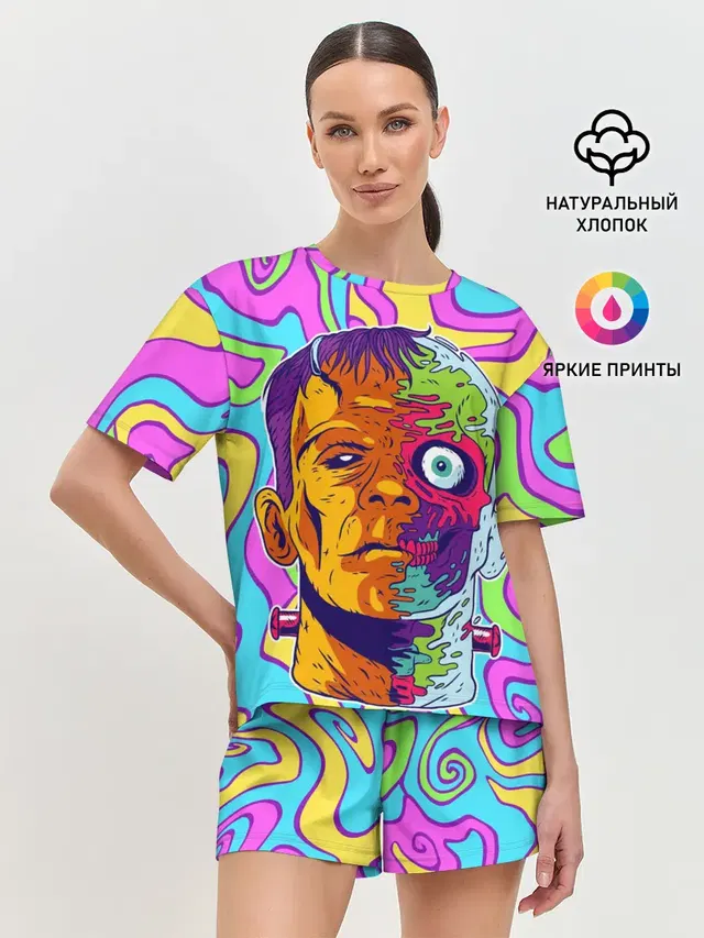 Женская пижама с шортами