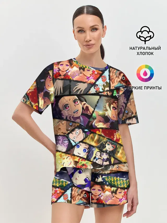 Женская пижама с шортами