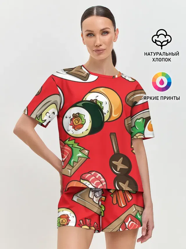 Женская пижама с шортами