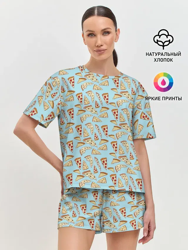 Женская пижама с шортами