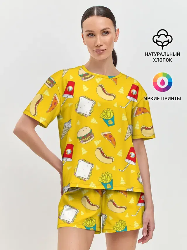 Женская пижама с шортами