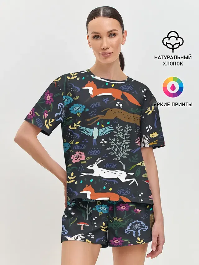 Женская пижама с шортами