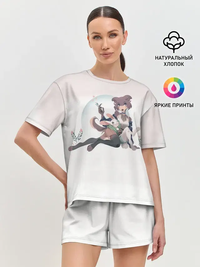 Женская пижама с шортами
