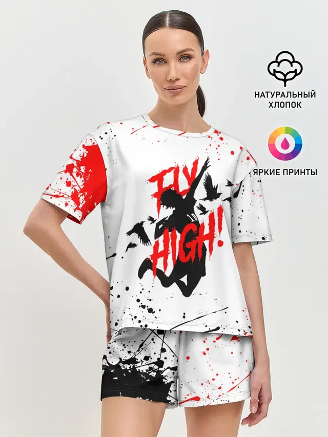Женская пижама с шортами
