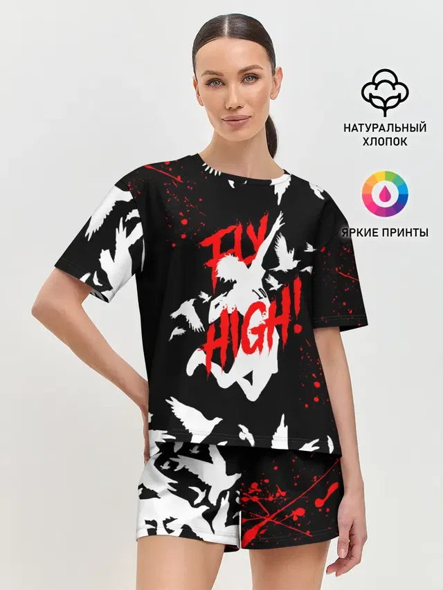 Женская пижама с шортами