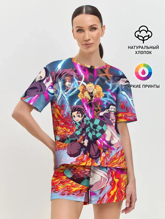 Женская пижама с шортами