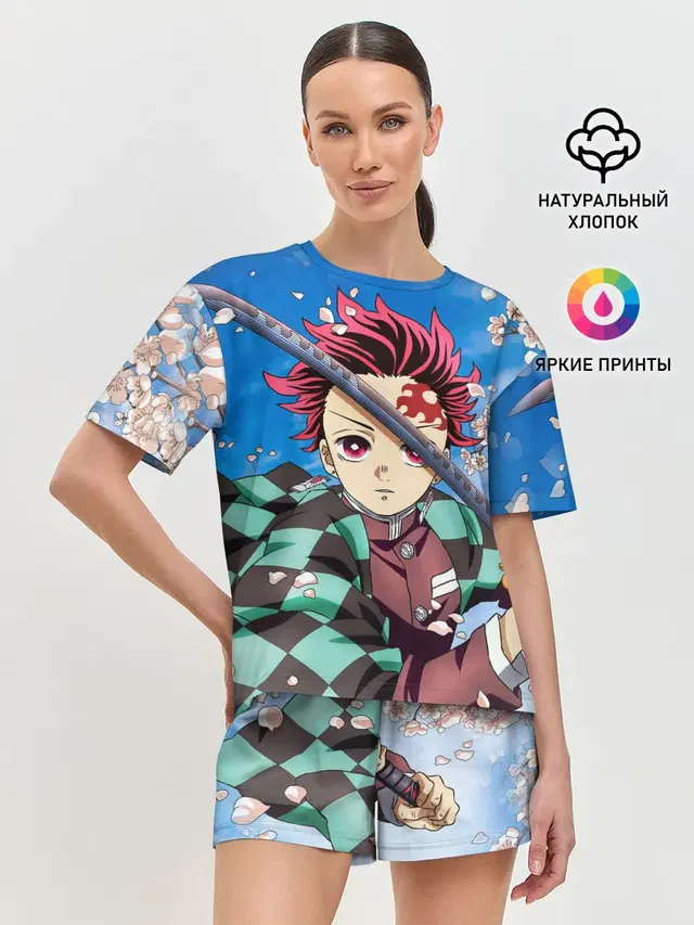 Женская пижама с шортами