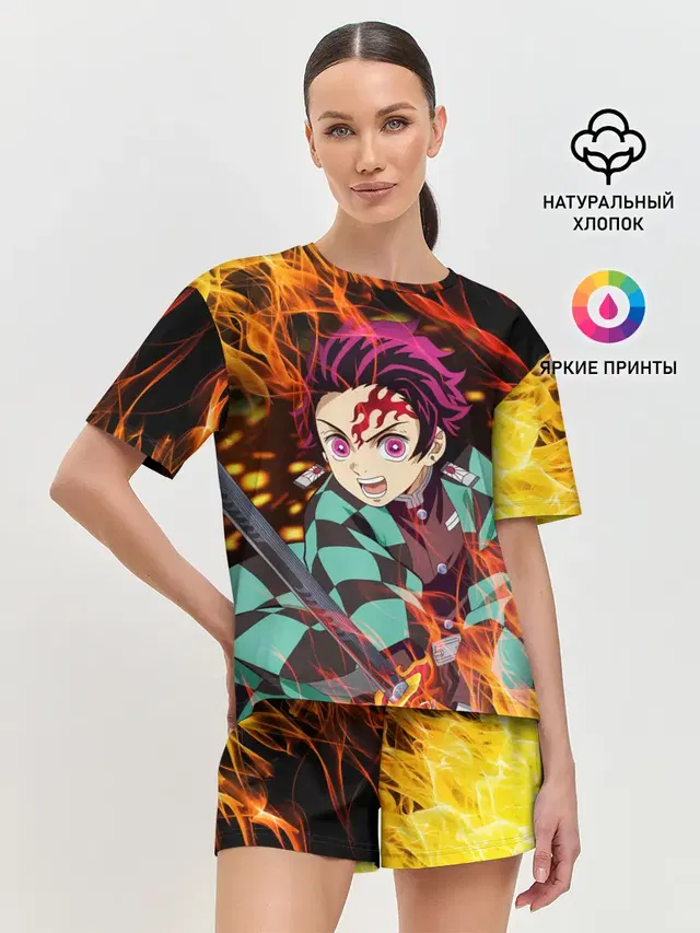 Женская пижама с шортами