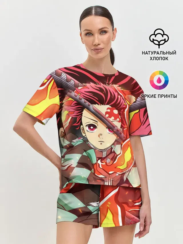 Женская пижама с шортами