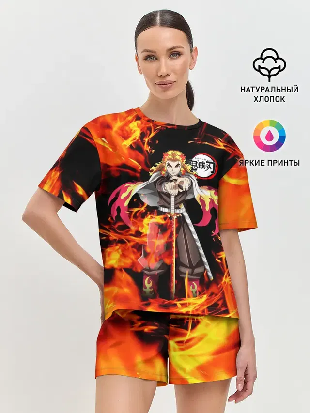 Женская пижама с шортами