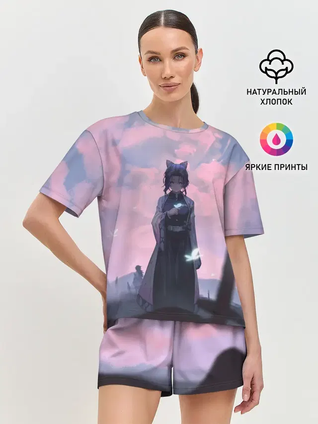 Женская пижама с шортами