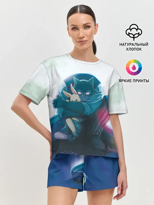 Женская пижама с шортами