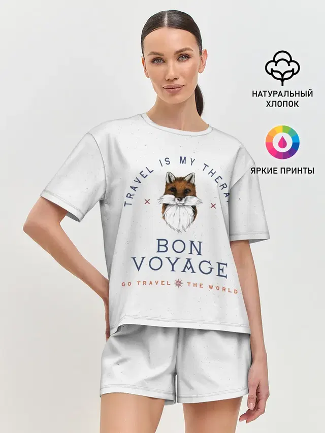 Женская пижама с шортами