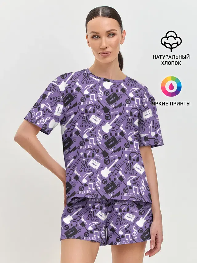 Женская пижама с шортами