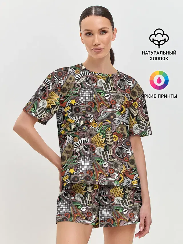 Женская пижама с шортами