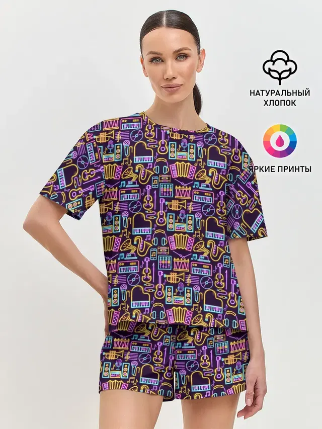 Женская пижама с шортами