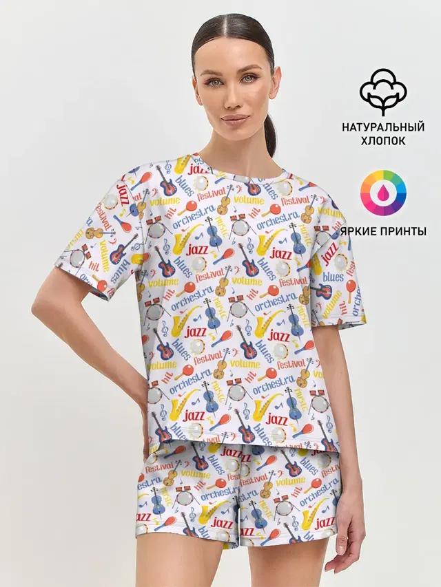 Женская пижама с шортами