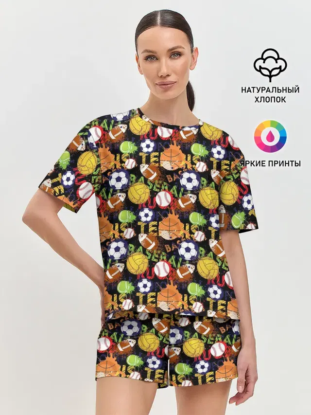Женская пижама с шортами