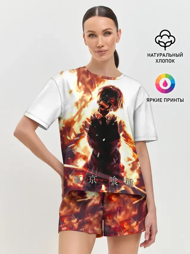 Женская пижама с шортами