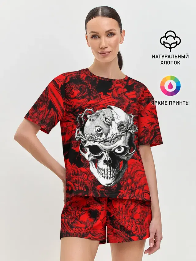 Женская пижама с шортами