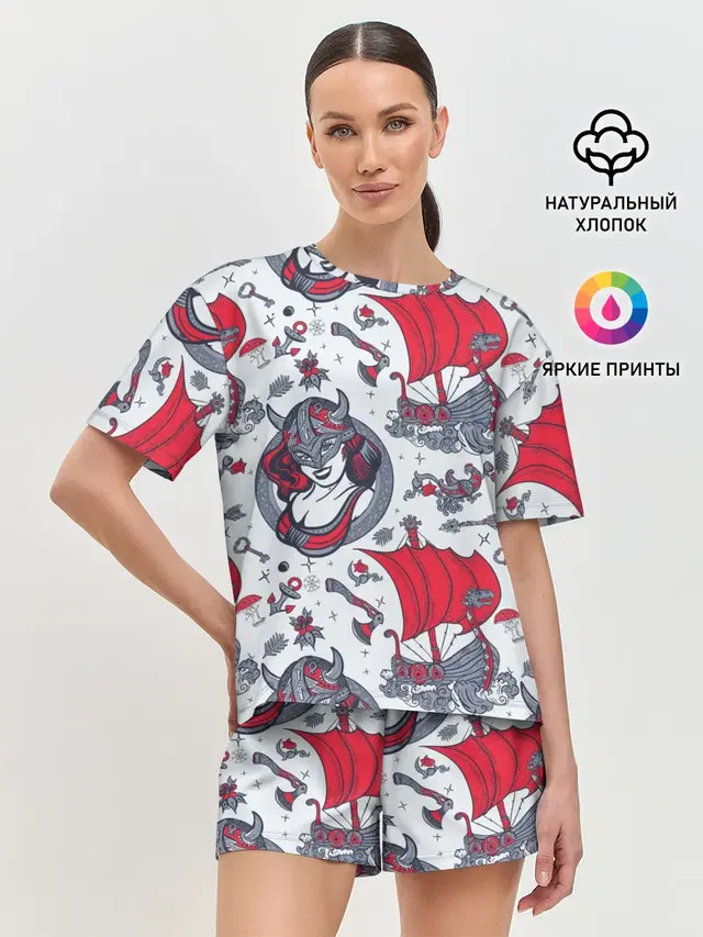 Женская пижама с шортами