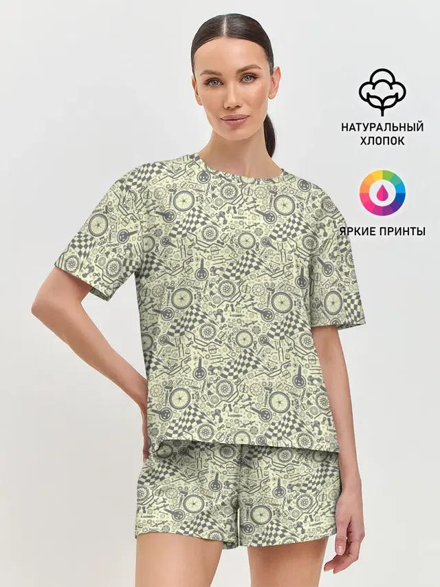 Женская пижама с шортами