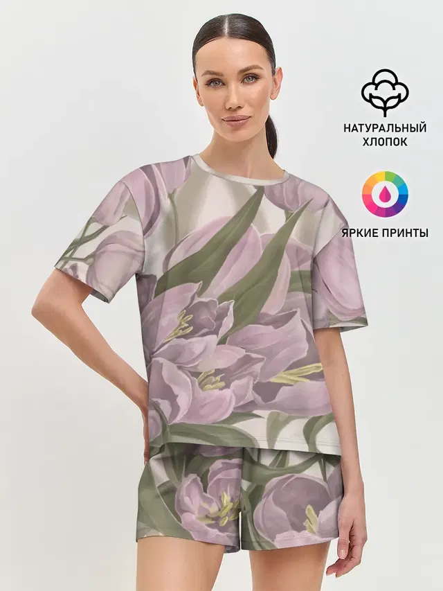 Женская пижама с шортами