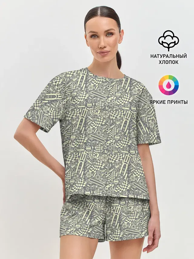 Женская пижама с шортами