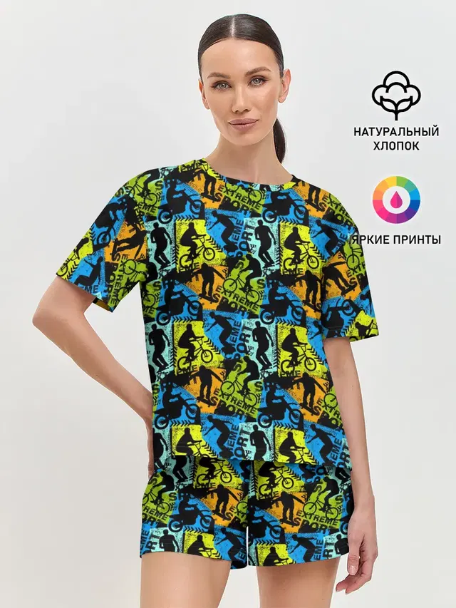 Женская пижама с шортами