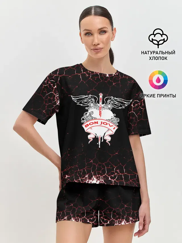 Женская пижама с шортами