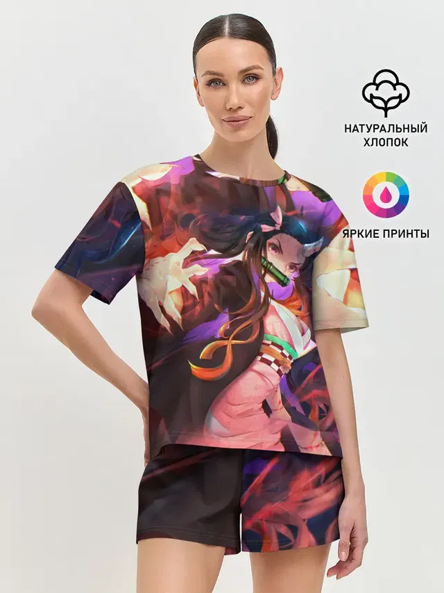 Женская пижама с шортами