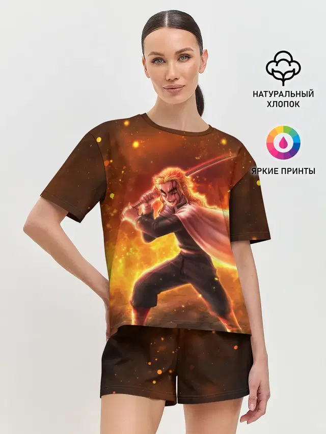 Женская пижама с шортами