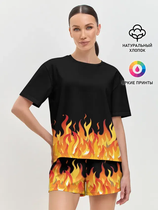 Женская пижама с шортами
