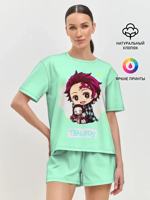 Женская пижама с шортами