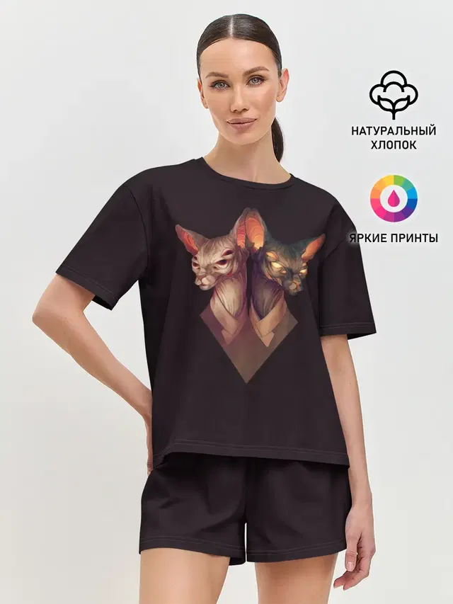 Женская пижама с шортами
